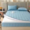 Zippered Mattress Protector 140x190/200, Adjustable Mattress Encasement, Soft Quilted 5-Sided Cover, Washable Fitted Sheet (180x200+22 cm, Blue) view 4