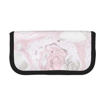 CHANGLEI Canvas Pencil Case, Abstract Gray Marble Ink Print, Large, Lightweight, Black, One Size