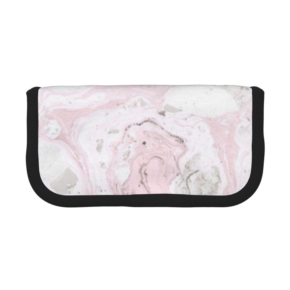 CHANGLEI Canvas Pencil Case, Abstract Gray Marble Ink Print, Large, Lightweight, Black, One Size
