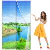 White Adjustable Polyester Fly Screen Door, 335 x 165 cm view 1