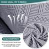 ZYHBBGXFC-XM Super-Stretch Sofa Cover, Recliner Slipcover for 1/2/3-Seat Sofas, Power Lift, Gray, 2 Seats view 3