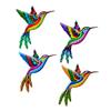 OFFSCH Hanging Ornaments, Set of 4, Iron Hummingbird Wall Art view 1