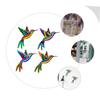 OFFSCH Hanging Ornaments, Set of 4, Iron Hummingbird Wall Art view 2