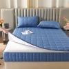 Mattress Protector with Zipper 140 x 190/200 cm, Adjustable Mattress Encasement, Soft Quilted 5-Sided Cover, Washable Fitted Sheet (80 x 190 + 5 cm), Blue A view 4