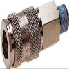 Single-Shutoff Coupling Socket KKD-N-R1/2A-A-MSTV-NBR-250-078, 7.8 Nominal Size, Nickel-Plated Brass, Male Thread view 1