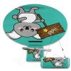 SEEKJOYS Koala Hello Round Picnic Blanket with Carrying Strap, Foldable, Portable, 3-Layer, Waterproof, 60 in view 1
