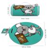 SEEKJOYS Koala Hello Round Picnic Blanket with Carrying Strap, Foldable, Portable, 3-Layer, Waterproof, 60 in view 2