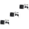 SEWOART 3-Pack Drawer Locks for Childproofing, Office and Mailbox Locks, Zinc Alloy, 19 x 32 mm, 2 Keys, Furniture Installation view 1