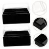 SEWACC Transparent Display Boxes for Minerals and Jewelry, 6 Pieces, Acrylic view 2
