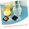 SEWACC Transparent Display Boxes for Minerals and Jewelry, 6 Pieces, Acrylic view 3