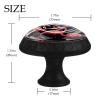 Pink Jungle Flamingo Crystal Glass Cabinet Knobs, Round, Transparent, 12-Piece Set view 4