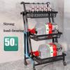 ISCBAFYX 3-Tier Rolling Cart, Metal Storage Organizer view 4