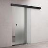 doporro Glass Sliding Door Complete Set 102.5 x 215 cm, Fully Satin-Frosted ESG Glass view 1