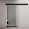 doporro Glass Sliding Door Complete Set 102.5 x 215 cm, Fully Satin-Frosted ESG Glass view 2