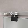 doporro Glass Sliding Door Complete Set 102.5 x 215 cm, Fully Satin-Frosted ESG Glass view 3