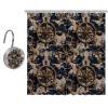 Eslifey Anchor Shower Curtain Set with Rings and 10 Hooks, 152.4 x 183.9 cm view 1