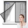Magnetic Fly Screen Door, No Drilling, 200 x 120 cm, Black view 1