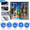 Magnetic Fly Screen Door, No Drilling, 200 x 120 cm, Black view 3