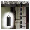 WJFLUCK Rain Chain for Downspouts, Aluminum Alloy Cylinders, Black, 2.4 m (7.8 ft) view 1