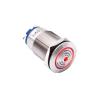 UYCUODLUY 19 mm/22 mm Waterproof Loud LED Flash Buzzer Switch, Stainless Steel, 12 V/24 V/220 V Indicator Red Lamp Alarm Warning Buzzer (19 mm, AC/DC 24–220 V) view 1
