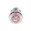 UYCUODLUY 19 mm/22 mm Waterproof Loud LED Flash Buzzer Switch, Stainless Steel, 12 V/24 V/220 V Indicator Red Lamp Alarm Warning Buzzer (19 mm, AC/DC 24–220 V) view 3