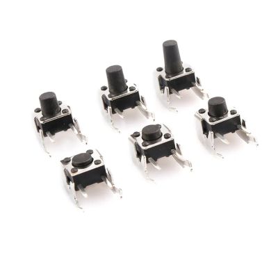 PQYSMVVG 70-Piece Horizontal Tactile Push Button Switch Set, 6×6×4.3–10 mm, with Bracket