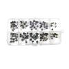 UYCUODLUY 180-Piece Momentary Metal Tactile Push Button Switch Set, H=1.5/1.6/1.7/2.0/2.3/2.5/3.0/3.5/4.3 mm, SMT, 4-Pin view 1