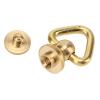 ANKROYU 12 Sets D-Ring Rivets, Brass Pull-Ring Rivets for Bags, Belts & Phone Cases view 1