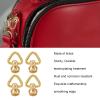 ANKROYU 12 Sets D-Ring Rivets, Brass Pull-Ring Rivets for Bags, Belts & Phone Cases view 3