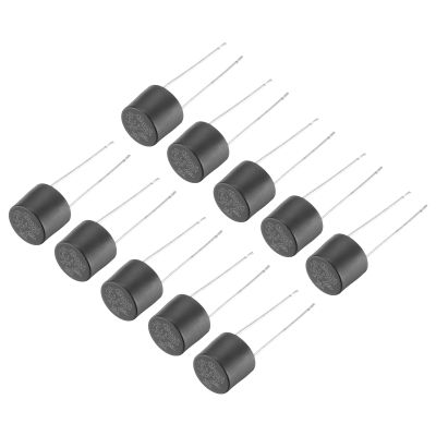 QUARKZMAN 30-Piece Miniature Cylinder DIP-Mounted Slow-Blow Fuse Assortment, T6.3A 250V, Black