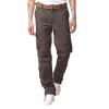 SRZYMJ Men's Jogger Pants, 3/4-Length Pants, Swim Shorts, Linen Cargo Pants, Camouflage Thermal Underwear, Coffee Cargo Pants, Black, XL-34 view 4