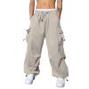 SRZYMJ Men's Cargo Pants, Swim Shorts, Pajama Pants, Hiking Pants, Waterproof Cargo Shorts, Thermal Underwear, Khaki Work Pants, 3XL view 1