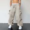 SRZYMJ Men's Cargo Pants, Swim Shorts, Pajama Pants, Hiking Pants, Waterproof Cargo Shorts, Thermal Underwear, Khaki Work Pants, 3XL view 2