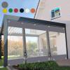Waterproof Gazebo Tarp Partition Curtain with Clear Panels view 1