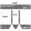 Waterproof Gazebo Tarp Partition Curtain with Clear Panels view 4