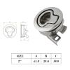 2-Piece Polished Stainless Steel Flush Boat Latch view 2