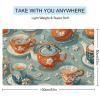 VFMNT Oversized Beach Towel for Adults, Teapot and Cup, Sand-Free, Quick-Drying, Absorbent, 129.5 x 78.7 cm view 2