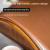 OYWEHECE Adjustable PU Leather Bar Stools with 360° Swivel, Backrest, and Footrest view 4