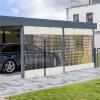 LGJEGD Pergola Side Panels with Zipper, 0.5 mm Clear and White Waterproof Outdoor Tarp Curtain with Grommets (1.6 x 2.5 m / 5.2 x 8.2 ft) view 2
