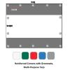 LGJEGD Pergola Side Panels with Zipper, 0.5 mm Clear and White Waterproof Outdoor Tarp Curtain with Grommets (1.6 x 2.5 m / 5.2 x 8.2 ft) view 3