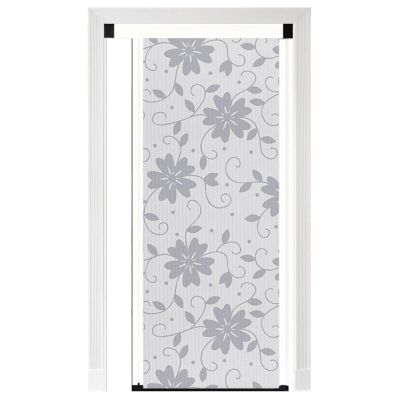 Magnetic Insulated Folding Interior Door with Romantic Floral Pattern, 50 x 96 in (127 x 243.8 cm)