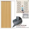 Magnetic Insulated Folding Interior Door with Romantic Floral Pattern, 50 x 96 in (127 x 243.8 cm) view 4