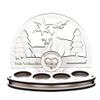Dekolando Personalized Christmas Candle Arch Tealight Holder with Heart and Flower view 1