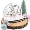 Dekolando Personalized Christmas Candle Arch Tealight Holder with Heart and Flower view 3