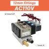 XEOWHUPG 3V310-10-NO Normally Open Solenoid Valve Manifold Block, AC110V, 12 mm Fittings view 2