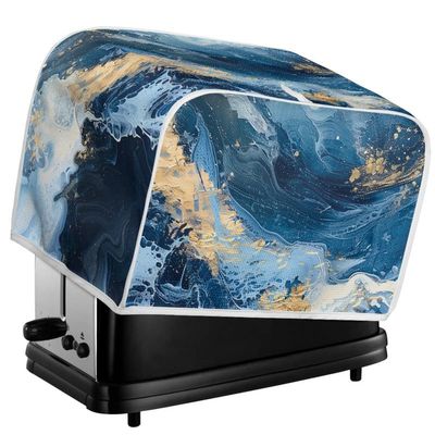 Kuiaobaty Blue Marble-Texture Toaster Cover, 4-Slice