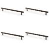 Solid Brass Drawer Pulls, 224 mm, Dark Bronze, 4 Pieces view 1