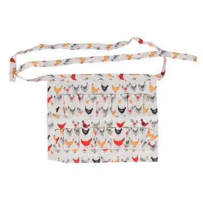 Qcwwy Egg-Gathering Apron with Practical Pockets for Adults, Type 2