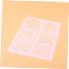 SEWACC 3-Piece Reusable Plastic Drawing Stencils, Creative Coloring Templates for Art and Craft Projects, White Square view 3