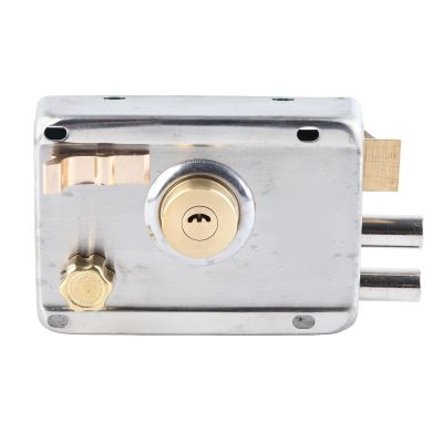 Universal Vintage Rim Lock Set, Stainless Steel, Brushed Finish